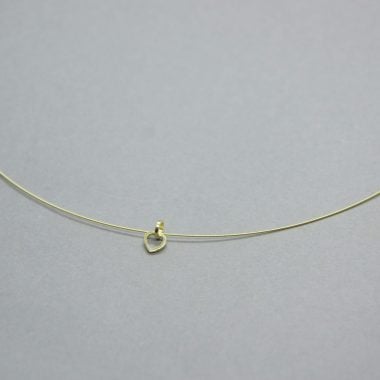 Auksinė širdutė-juvelyrika-autorinė juvelyrika-auksas-kaklo papuošalai-galerija terra recognita