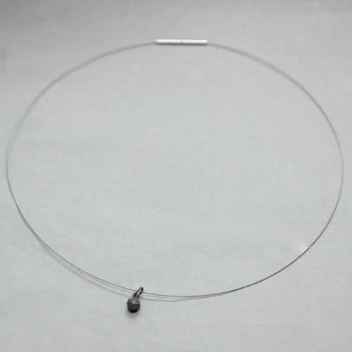 Juodinto sidabro pakabukas, sidabrinis pipiras, autorinė juvelyrika, unikali juvelyrika