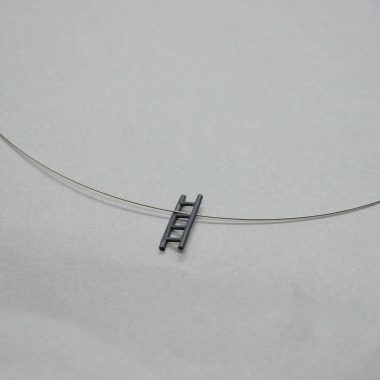 Ladder, nothing is unrechable, darkened silver jewelry