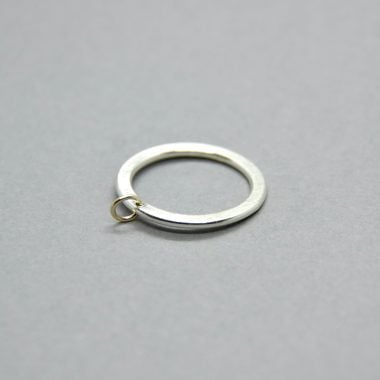 Ring with chain-gallery terra recognita-silver ring-gold ring